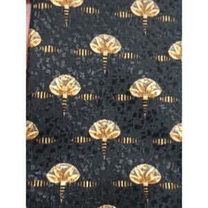 Robert Talbott Best Of Class Nordstrom Black Gold Geometric Print Silk Tie Hand